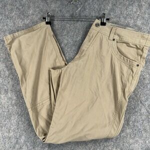 Kuhl RADIKL Pants Mens 36x30 Khaki Stretch Outdoor Hiking Cargo Nylon Tech Trail